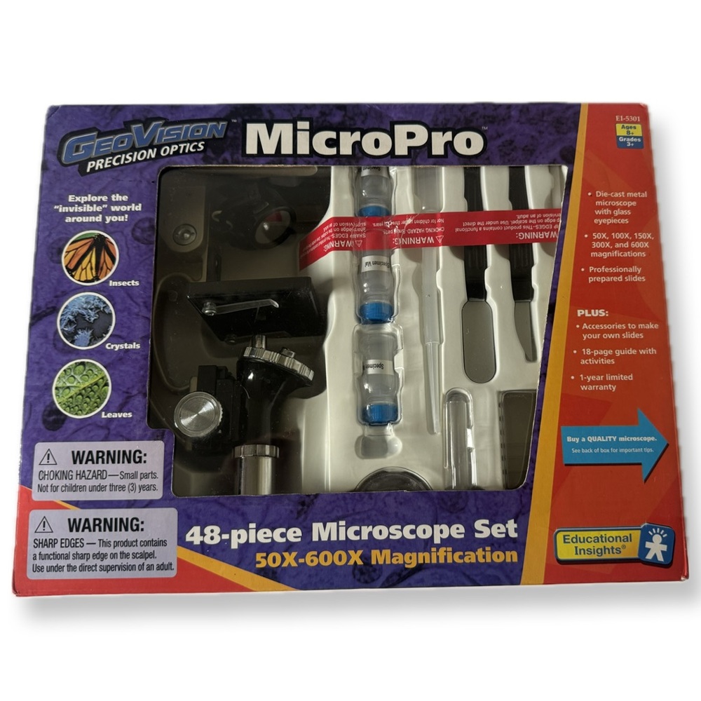 NWOT MicroPro 48-piece Microscope Set